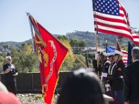 151106-M-NM524-097  The Marine Corps Flag is lowered Nov. 6, 2015 aboard Marine Corps Base Camp Pendleton, Calif., as the Marines' Hymn is played during a ceremony honoring members of 2nd Battalion, 1st Marine Regiment who gave their lives during the Vietnam War. During the ceremony, plaques bearing the names of the fallen were dedicated in their honor at the Camp Horno Memorial Garden. (U.S. Marine Corps photo by Lance Cpl. Alvin Pujols/Released) : 13th Marine Expeditionary Unit, 13th MEU, COMPTUEX, U.S. Marine Corps, Marines, Marine Corps, Lance Cpl. Alvin Pujols, Composite Training Unit Exercise, Boxer Amphibious Ready Group, BOXARG, Amphibious Squadron 1, PHIBRON 1, The Professionals, Veterans