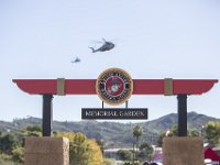 151106-M-NM524-184  Helicopters from Marine Medium Tiltrotor Squadron 166 (REIN.), the air combat element with the 13th Marine Expeditionary Unit, fly over a ceremony honoring fallen veterans of 2nd Battalion, 1st Marine Regiment aboard Marine Corps Base Camp Pendleton, Calif., Nov. 6, 2015. During the ceremony, plaques bearing the names of the fallen were dedicated in their honor at the Camp Horno Memorial Garden. (U.S. Marine Corps photo by Lance Cpl. Alvin Pujols/Released) : 13th Marine Expeditionary Unit, 13th MEU, COMPTUEX, U.S. Marine Corps, Marines, Marine Corps, Lance Cpl. Alvin Pujols, Composite Training Unit Exercise, Boxer Amphibious Ready Group, BOXARG, Amphibious Squadron 1, PHIBRON 1, The Professionals, Veterans