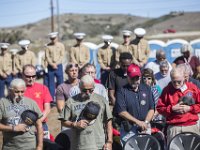 151106-M-NM524-095  Active duty Marines and Sailors and their veteran predecessors of 2nd Battalion, 1st Marine Regiment bow their heads in silence during the benediction portion of a ceremony Nov. 6, 2015, aboard Marine Corps Base Camp Pendleton, Calif., honoring members of their regiment who gave their lives during the Vietnam War. During the ceremony, plaques bearing the names of the fallen were dedicated in their honor at the Camp Horno Memorial Garden. (U.S. Marine Corps photo by Lance Cpl. Alvin Pujols/Released) : 13th Marine Expeditionary Unit, 13th MEU, COMPTUEX, U.S. Marine Corps, Marines, Marine Corps, Lance Cpl. Alvin Pujols, Composite Training Unit Exercise, Boxer Amphibious Ready Group, BOXARG, Amphibious Squadron 1, PHIBRON 1, The Professionals, Veterans